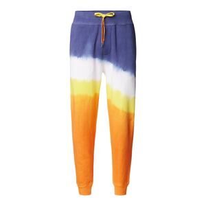 New Polo Ralph Lauren Tie Dye Fleece Jogger Sweatpants Orange XL MSRP $148